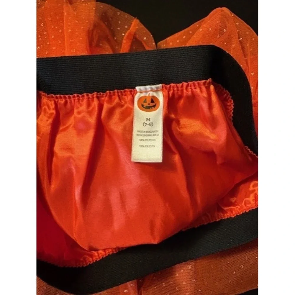 Unbranded Orange tulle skirt, girls size M 7-8, great for Halloween
